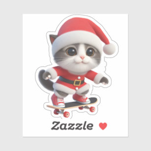Santa cat is coming to town