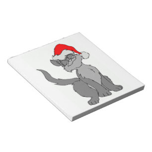 SANTA CAT NOTEPAD