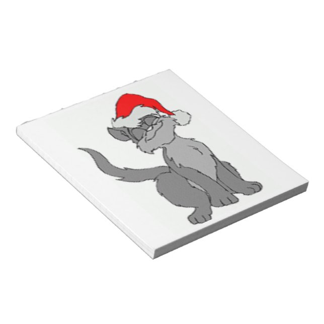 SANTA CAT NOTEPAD (Angled)