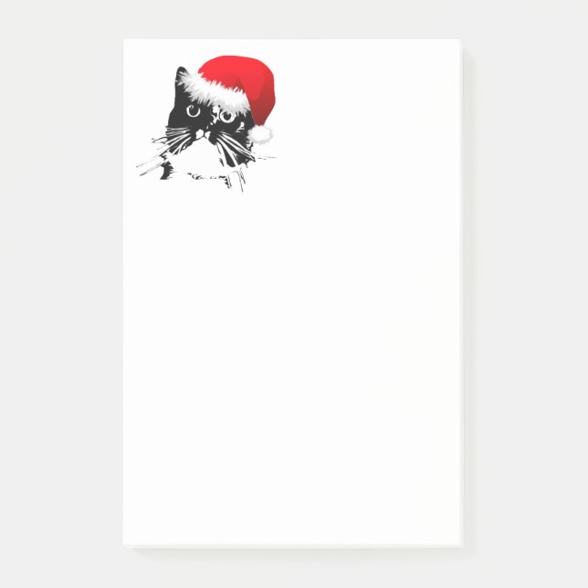 Santa Cat Post-It notes (Front)