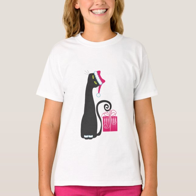 Santa Cat T-Shirt (Front)