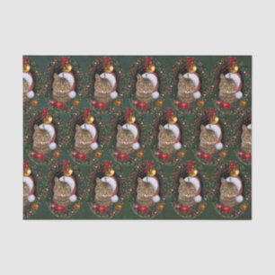 Santa Cat Tissue Paper