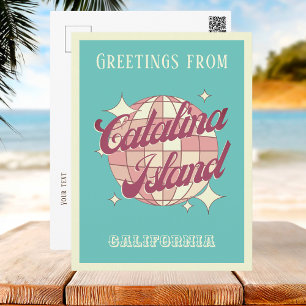 Santa Catalina Island California US retro Postcard