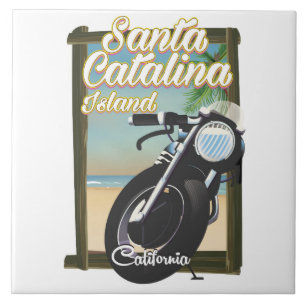 Santa Catalina Island , California USA Tile