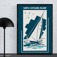 Santa Catalina Island California - Vintage Sailing