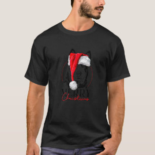 Santa Cattle Dog Heeler Merry Christmas dog mum do T-Shirt