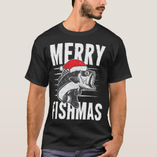 Santa Caught My Fish Again - Fishing Design T-Shirt