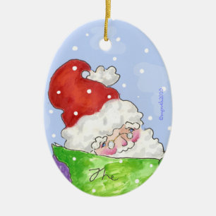 santa ceramic tree decoration