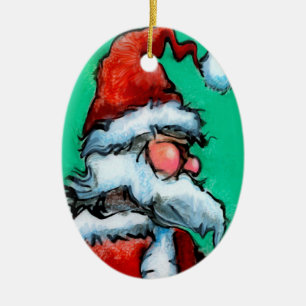 Santa Ceramic Tree Decoration