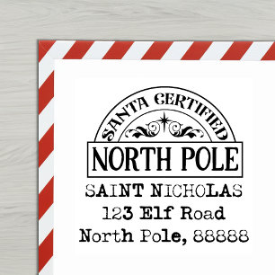 Santa Certified North Pole Address Stamp