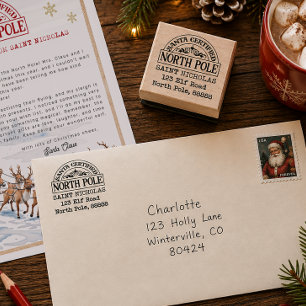 Santa Certified North Pole Address Stamp