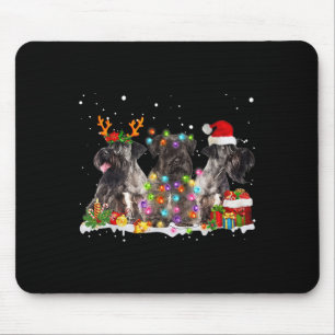 Santa Cesky Terrier Dog Gorgeous Reindeer Christma Mouse Pad