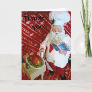 "SANTA CHEF" THANK YOU CARD