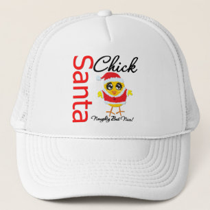 Santa Chick Naughty But Nice Trucker Hat
