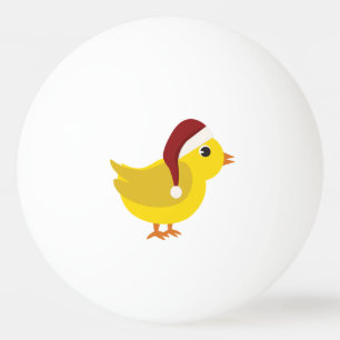 Santa chick ping pong ball