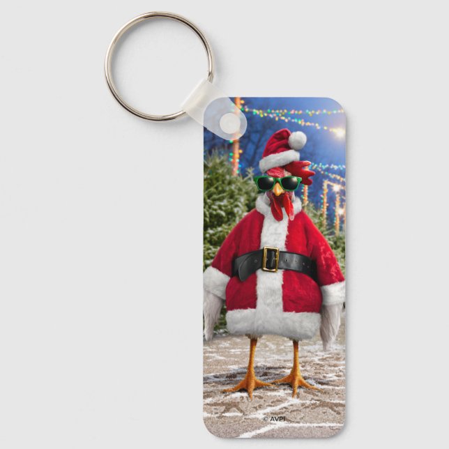 Santa Chicken Key Ring (Front)