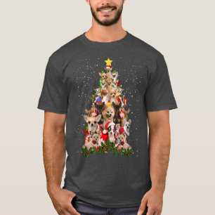 Santa Chihuahua Christmas Tree Chihuahua Lover Chr T-Shirt