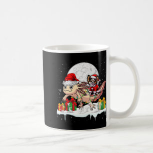 Santa Chihuahua Riding Axolotl Christmas Owner Kid Coffee Mug