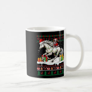 Santa Chihuahua Riding Horse Christmas Sweater Lov Coffee Mug
