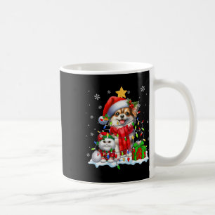 Santa Chihuahua With Elf Cat Christmas Lights Owne Coffee Mug