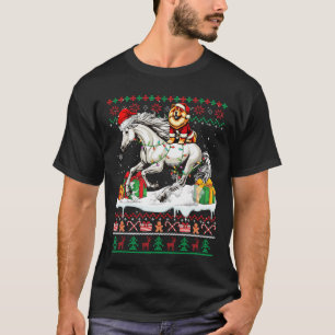 Santa Chow Chow Riding Horse Christmas Sweater Lov