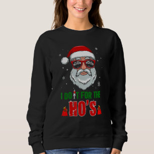 Santa Christmas Adult Naughty Dirty Pajama, Ho Pj Sweatshirt