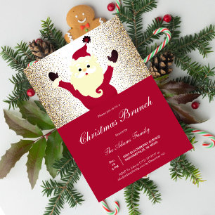 Santa Christmas Brunch Invitation