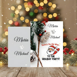 Santa Christmas Card – Custom Family Name