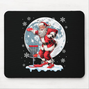 Santa Christmas Costume Playing Disc Golf Player L Mouse Pad