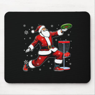 Santa Christmas Costume Playing Disc Golf Player L Mouse Pad