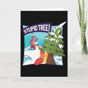 Santa Christmas Disc Golf Funny Winter Disc Golf Card