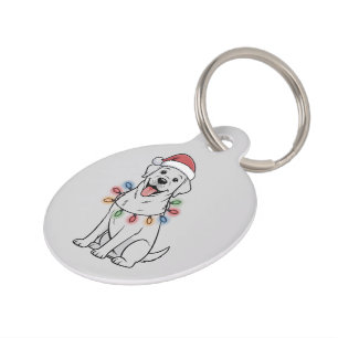 Santa Christmas Dog Lover Labrador Retriever Mum Pet Tag