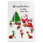 Santa & Christmas elves DIY Custom Name  of Child