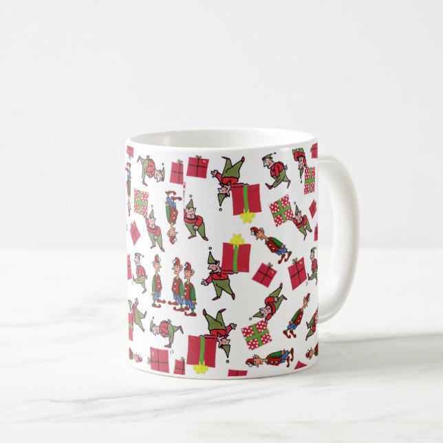 Santa Christmas Elves mug (Front Right)