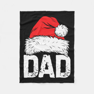 Santa Christmas Family Matching Pyjamas Papa Xmas Fleece Blanket