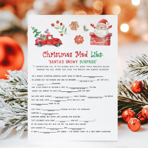 Santa Christmas Game Holiday Card