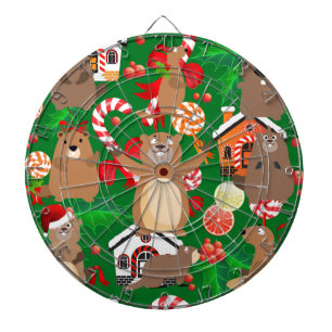 Santa christmas gopher dartboard