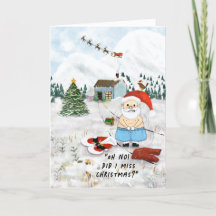 Santa Christmas Greeting Card