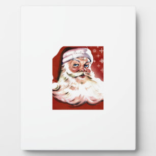 Santa Christmas HO Merry Joy Peace Seasons Jolly Plaque