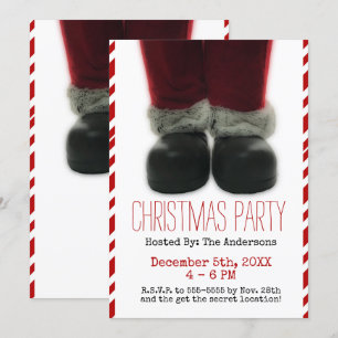 Santa Christmas Holiday Party Invitation