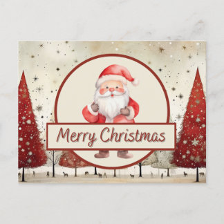 Santa, Christmas, Holiday Postcard