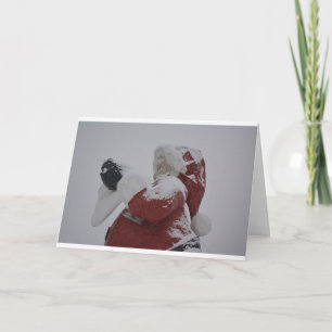 Santa Christmas Holiday Snow Snowflake Frozen Ice Card