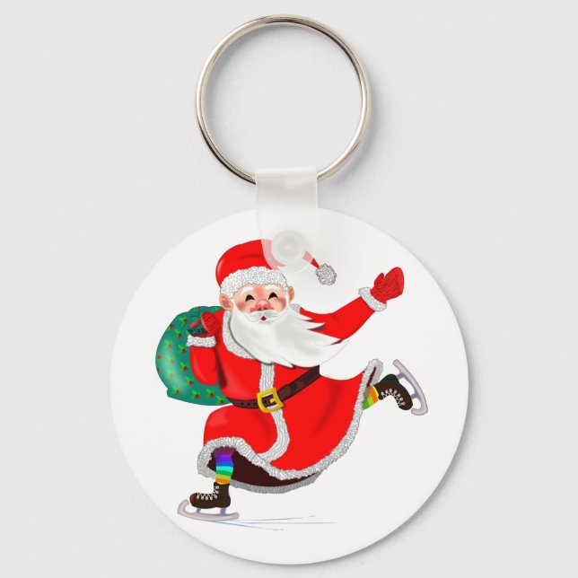 Santa Christmas Keychain (Front)