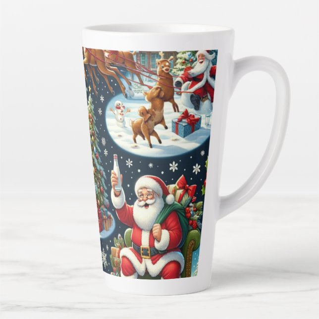 santa christmas  latte mug (Right)