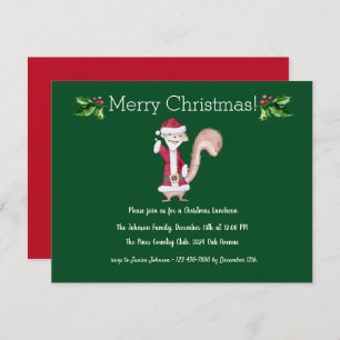 Santa Christmas Luncheon Invitation