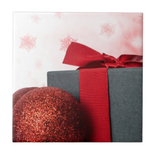 Santa Christmas Merry Joy Peace Seasons Jolly Ceramic Tile