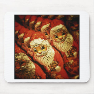 Santa Christmas Merry Joy Peace Seasons Jolly Mouse Pad