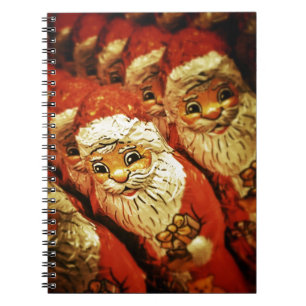 Santa Christmas Merry Joy Peace Seasons Jolly Notebook