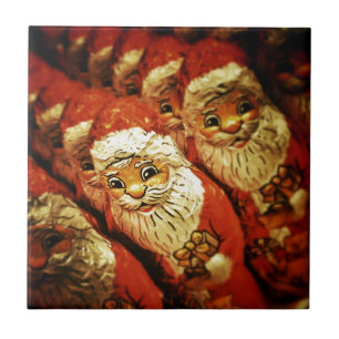 Santa Christmas Merry Joy Peace Seasons Jolly Tile