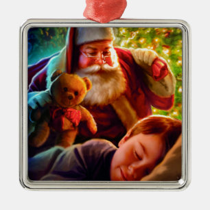 Santa Christmas Metal Tree Decoration